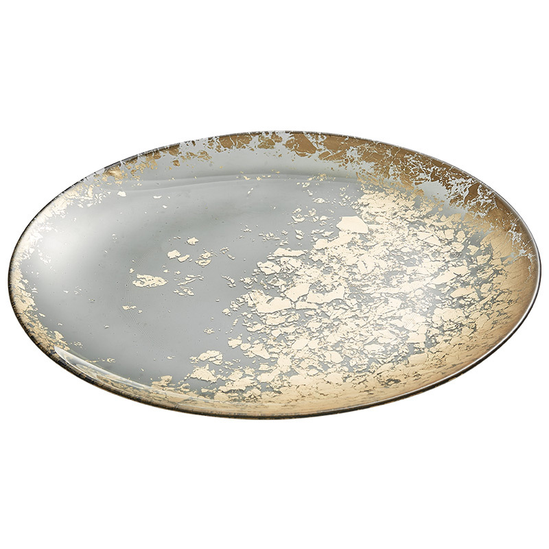 Khay đựng trái cây thời trang cao cấp mẫu mới 2022 khay thủy tinh pha lê cỡ lớn khay đựng cà phê phòng khách gia dụng khay đựng salad nhẹ nhàng sang trọng