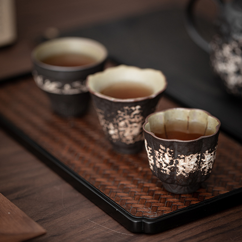 Cốc chủ nhân của Wabi-Silent Vật dụng cụ trà Kung Fu cổ điển cốc đơn cốc chủ nhân gốm sứ gia dụng cốc trà cốc uống trà cá nhân