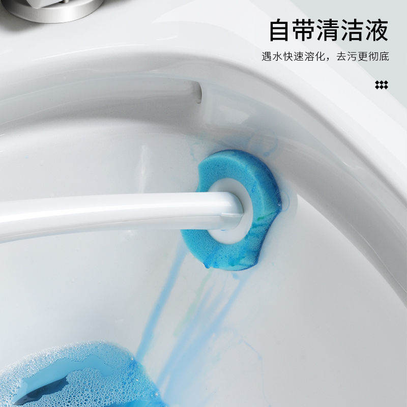 Bàn chải nhà vệ sinh dùng một lần, bàn chải rửa nhà vệ sinh gia dụng không góc chết, bàn chải vệ sinh treo tường nhà vệ sinh, bàn chải làm sạch nhà vệ sinh thần thánh