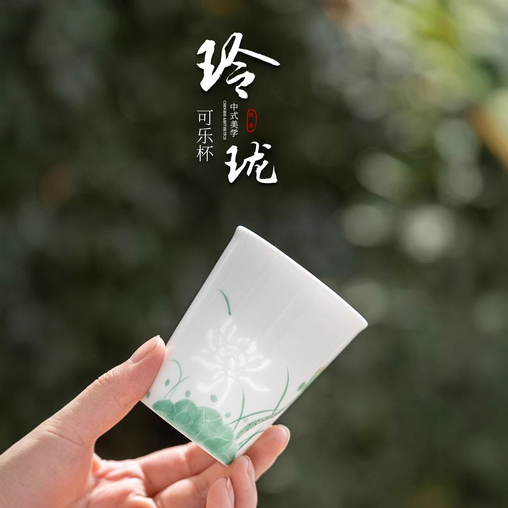 Hoàn toàn vẽ tay tinh tế cốc trà cốc Coke 2025 hộ gia đình mới cao cấp cốc chủ nữ cá nhân đặc biệt cốc trà