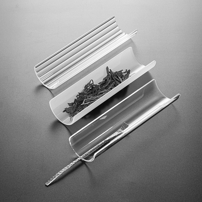 Trà thủy tinh, trà đạo, hai miếng, thìa cà phê, Bộ trà, trà sen thủy tinh trong suốt, phụ kiện Bộ trà Kung Fu sáu quý ông