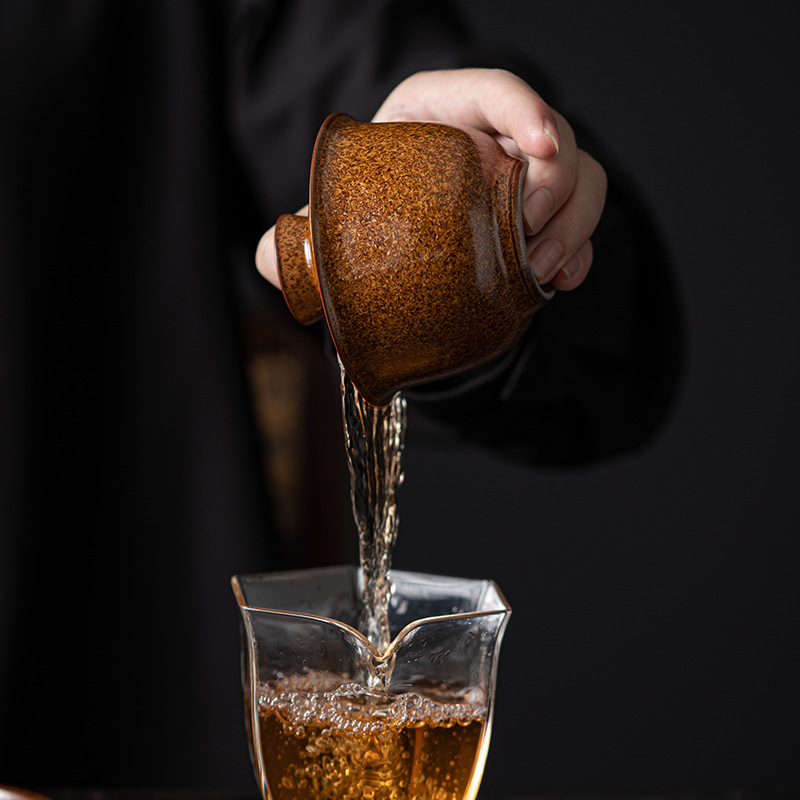 Bát trà Gốm Sứ Cổ Điển Thủ Công Kiểu Nhật, cốc trà, bát có nắp tam tài gia dụng, dụng cụ pha trà Kung Fu