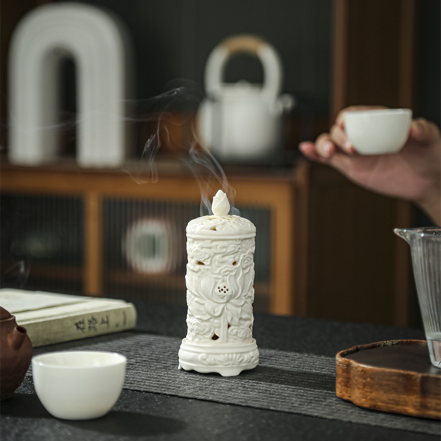 Hàng rào chạm khắc, gốm sứ, lư hương, lư hương, lư hương, lư hương, lư hương, lư hương trong nhà kiểu đứng, đồ trang trí