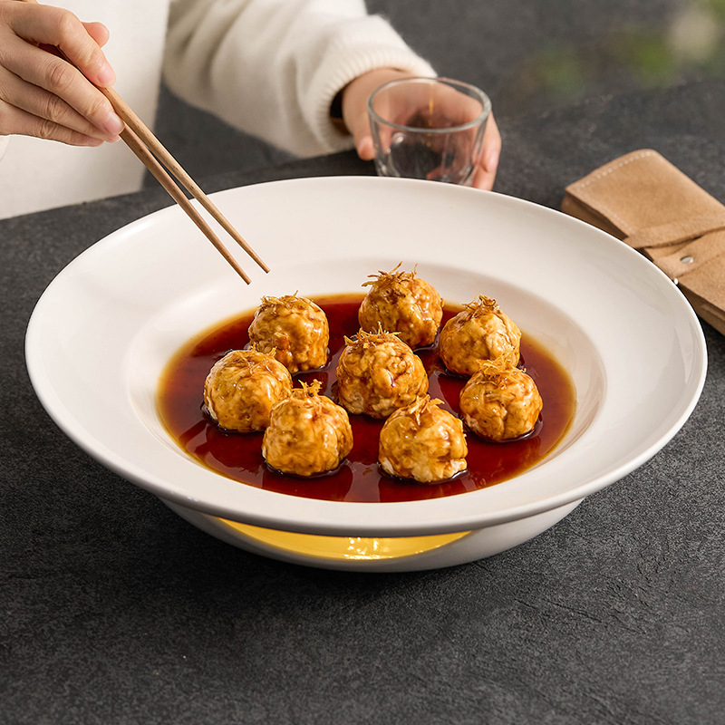 Đĩa ăn gốm sứ Meteor Kistler, bộ bếp ăn khách sạn, bếp cách nhiệt nến, đĩa nấu rượu, đĩa nấu ăn gia dụng