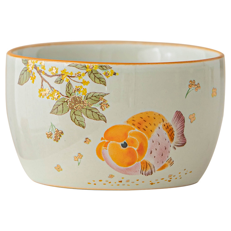 Cốc trà cá vàng osmanthus cốc chủ nhân gốm sứ gia dụng cốc chuyên dụng uống trà cỡ lớn bộ trà kungfu cốc trà đơn