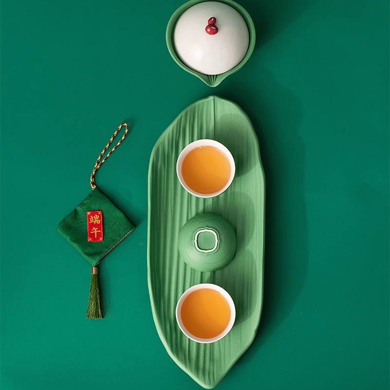 Hộp quà Lễ hội Thuyền rồng Bộ ấm trà Zongzi du lịch Trung Quốc