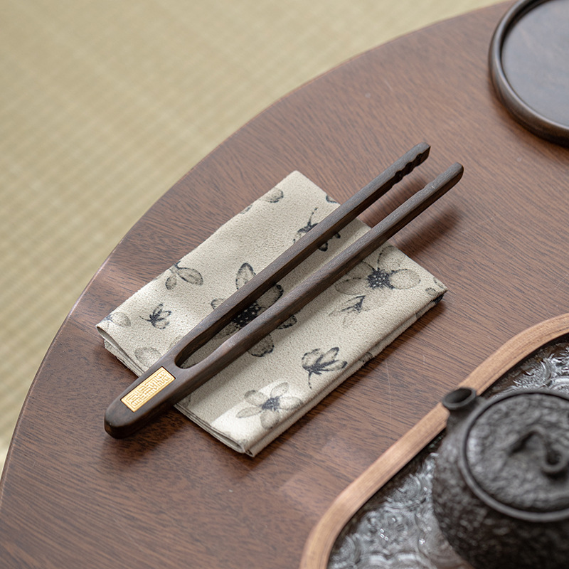 Bán buôn phụ kiện bộ trà kungfu kẹp trà gỗ nguyên khối kẹp kẹp trà kẹp trà kẹp trà