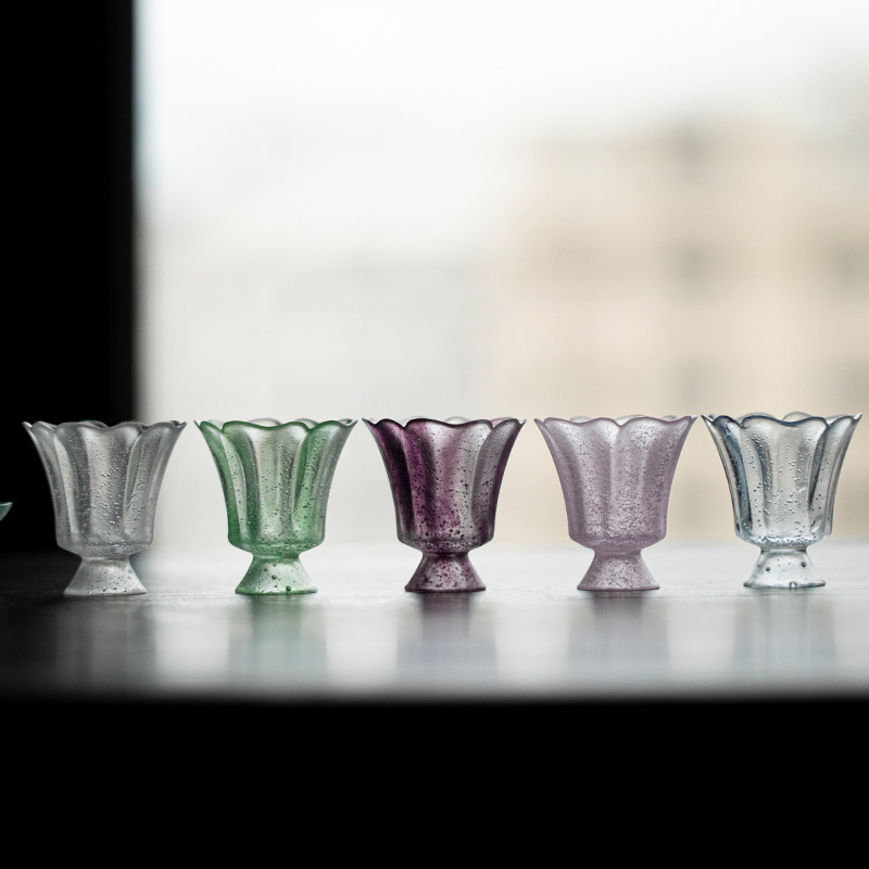 Bộ trà Kung Fu tráng men cổ kính cốc trà cá nhân thiết bị pha trà cao cấp Yushantang thương hiệu cốc trái tim cỏ cốc