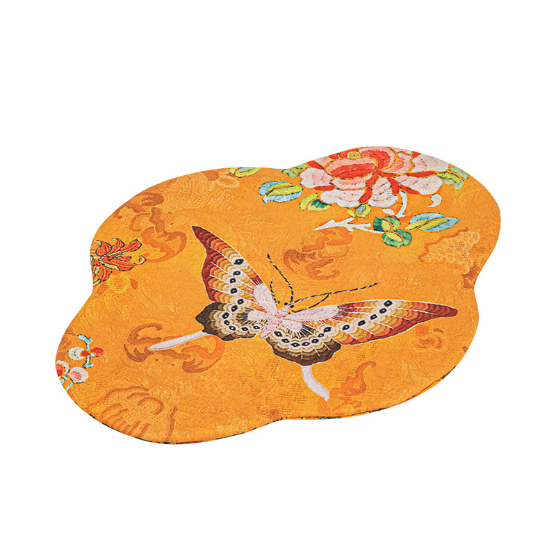 Tấm lót bong bóng khô Thu hải đường Da'antang Tấm lót cách nhiệt hai mặt phong cách Thiền Trung Quốc mới