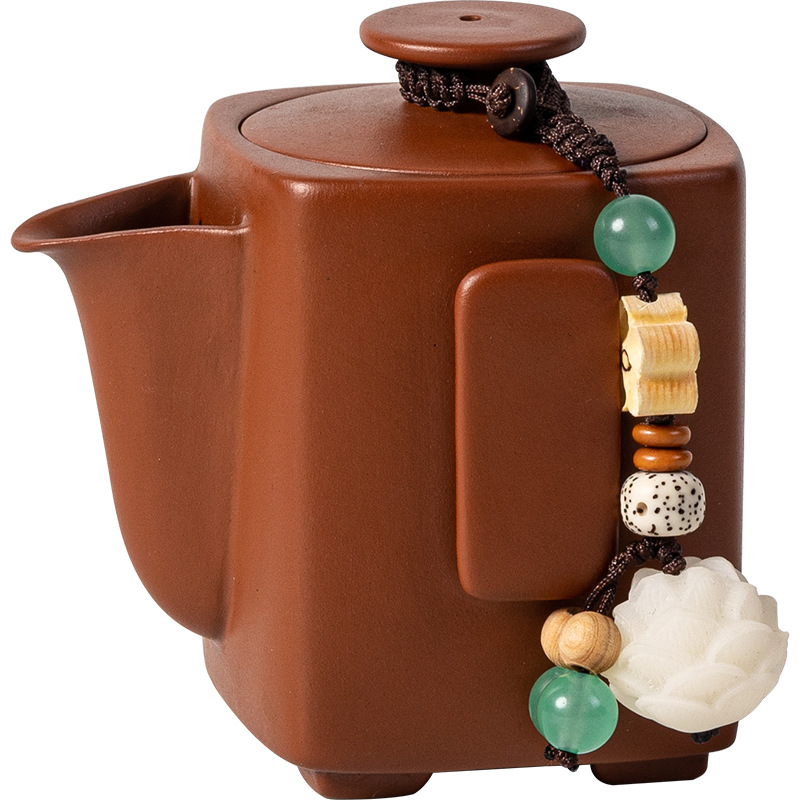 Ấm cầm tay cát tím nguyên khoáng, cốc trà bát có nắp ấm đơn, bộ trà kungfu gia dụng cao cấp, ấm trà pha trà cao cấp