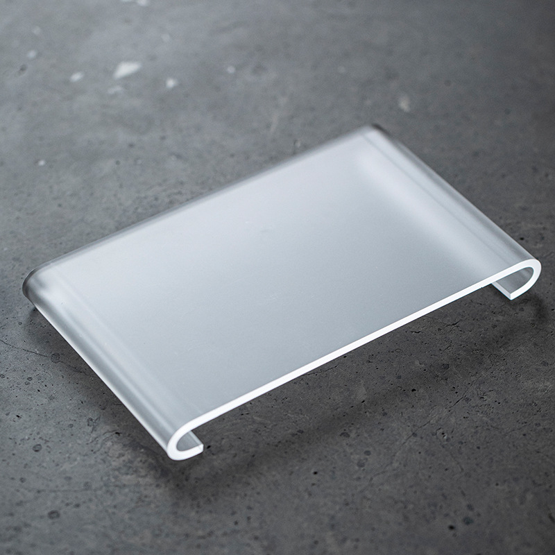 Bộ ấm Acrylic trong suốt Da'antang Bộ ấm trà vuông đơn giản Giá đựng cốc trà bàn ủ khô khay đựng trà nhỏ