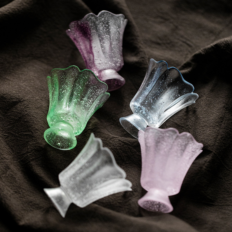 Bộ trà Kung Fu tráng men cổ kính cốc trà cá nhân thiết bị pha trà cao cấp Yushantang thương hiệu cốc trái tim cỏ cốc