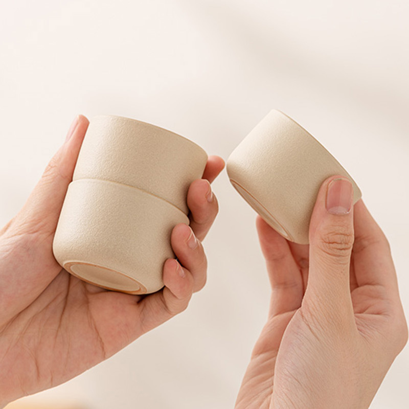 Cốc trà gốm sứ Huangya cốc chủ nhân cốc đơn dụng cụ trà Kung Fu gia dụng cốc trà cốc uống trà cá nhân cốc nhỏ
