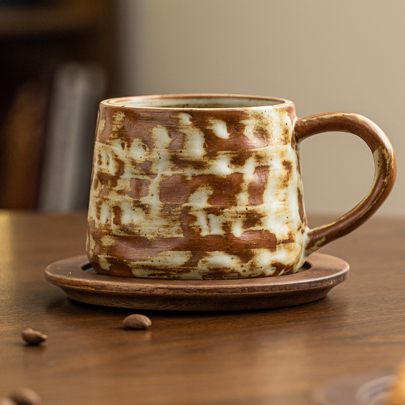 Cốc cà phê cổ điển cốc ăn sáng sữa gia dụng tinh tế cao cấp cốc sứ cốc nước cá nhân