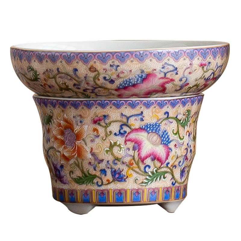 Bộ lọc trà lọc trà màu men Bộ lọc trà kiểu Trung Quốc Bộ trà gốm sứ gia dụng Phụ kiện bộ lọc trà cách ly trà