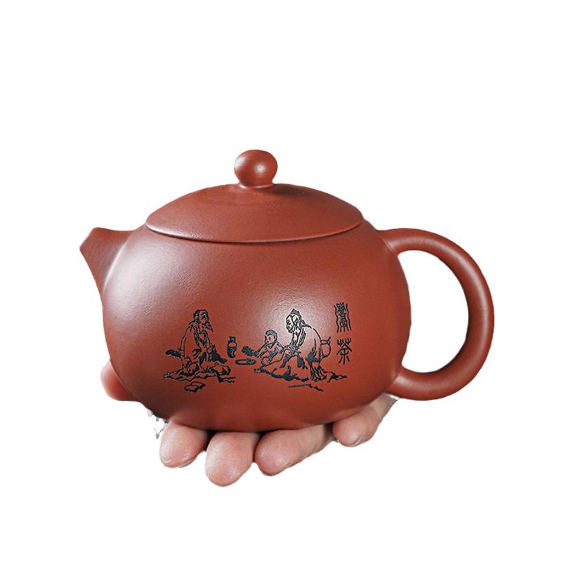 Ấm đất sét Tím ấm pha trà Đồng hồ Zhuni Dezhong quặng thô thủ công ấm đá nổi ấm trà gia dụng ấm đơn ấm Xishi ấm Trứng Rồng