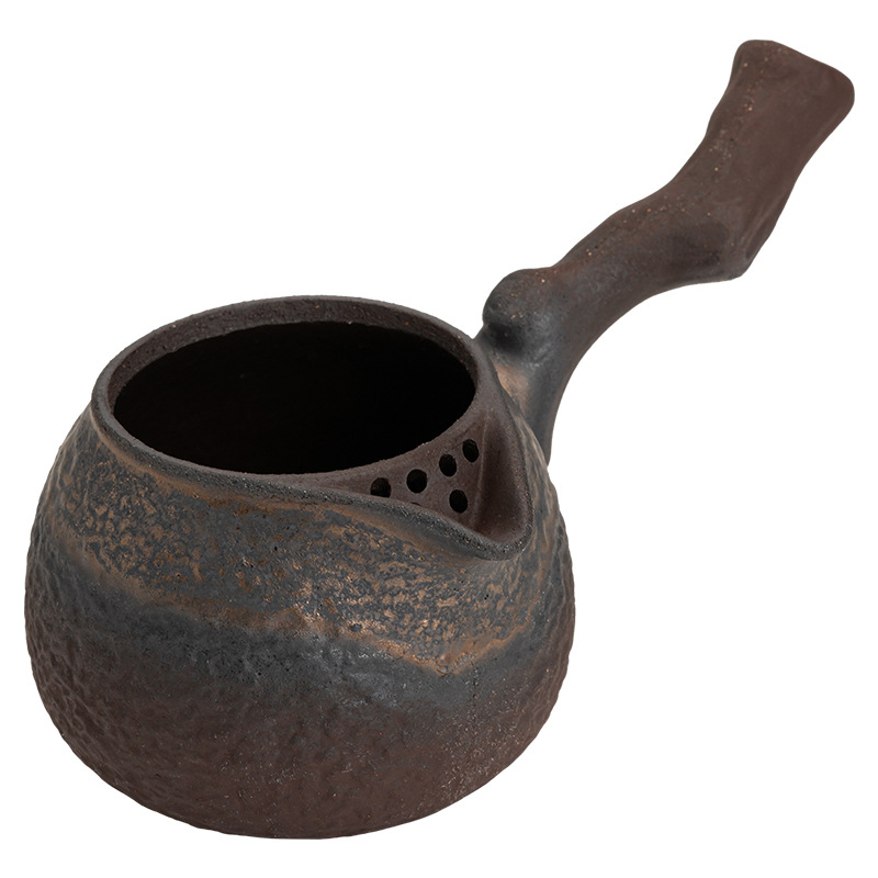 Lọ trà nướng tay cầm gỗ chết, trà đánh thức, trà ấm, trà hun khói, phụ kiện Bộ trà, trà đạo, Cốc pha trà gia dụng