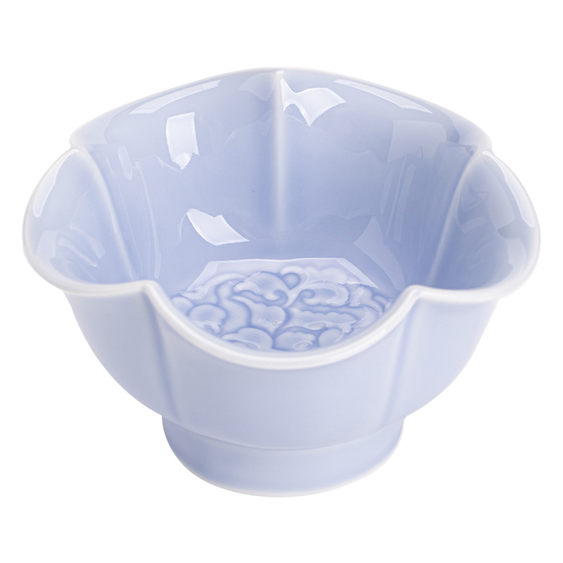 Đĩa phục vụ trà hoa mận Đĩa phục vụ bánh ngọt bằng gốm sứ kiểu Trung Quốc Đĩa hoa quả khô Đĩa bày đĩa đựng hoa quả khách sạn phòng khách gia dụng