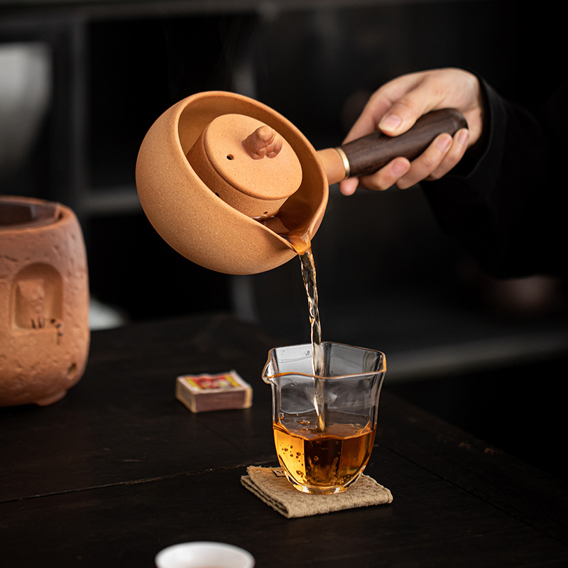 Lò đốt than Mèo Đường, bếp than, bếp lò, bếp nhỏ, nồi đất nung khô chịu nhiệt độ cao, Trọn bộ dụng cụ pha trà Kung Fu