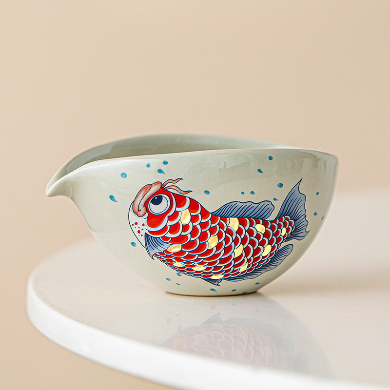 Dụng cụ tách trà gốm sứ Jinyu Mantang cốc trà gia dụng phụ kiện trà đạo chịu nhiệt ấm cốc đồng nhất dụng cụ tách trà