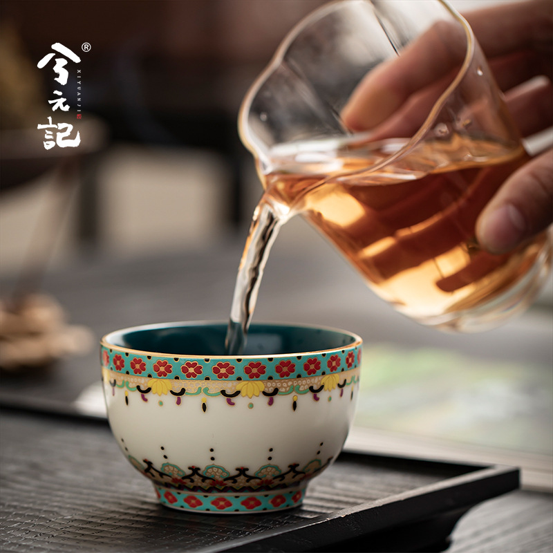 Xi Yuanji Đôn Hoàng Văn hóa và Sáng tạo Gốm sứ Cốc chủ sở hữu Cốc đơn Cốc trà cao cấp Cốc trà cá nhân