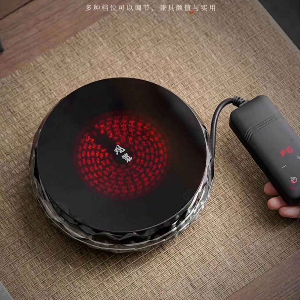 Bộ bếp nấu trà pha lê bếp gốm điện ấm thủy tinh chịu nhiệt cao Ấm đun nước gia dụng dụng cụ nấu trà không ồn bếp nấu trà