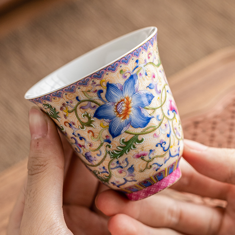 Cốc trà tráng men hương thơm cốc trà cốc bộ trà giá trị cao cho nữ cốc trà gốm sứ Trung Quốc cốc chủ nhân cốc đơn