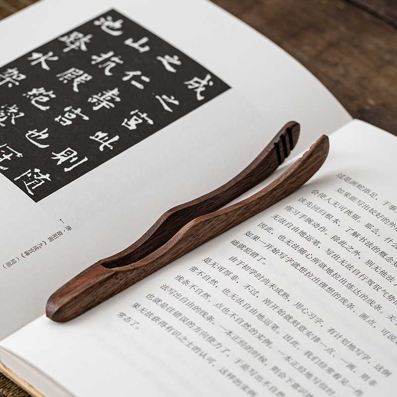 Kẹp trà bằng gỗ solid, thìa cà phê, dụng cụ trà Kungfu, phụ kiện trà đạo, kẹp tách trà gia dụng, nhíp gỗ đàn hương, kẹp rửa chén