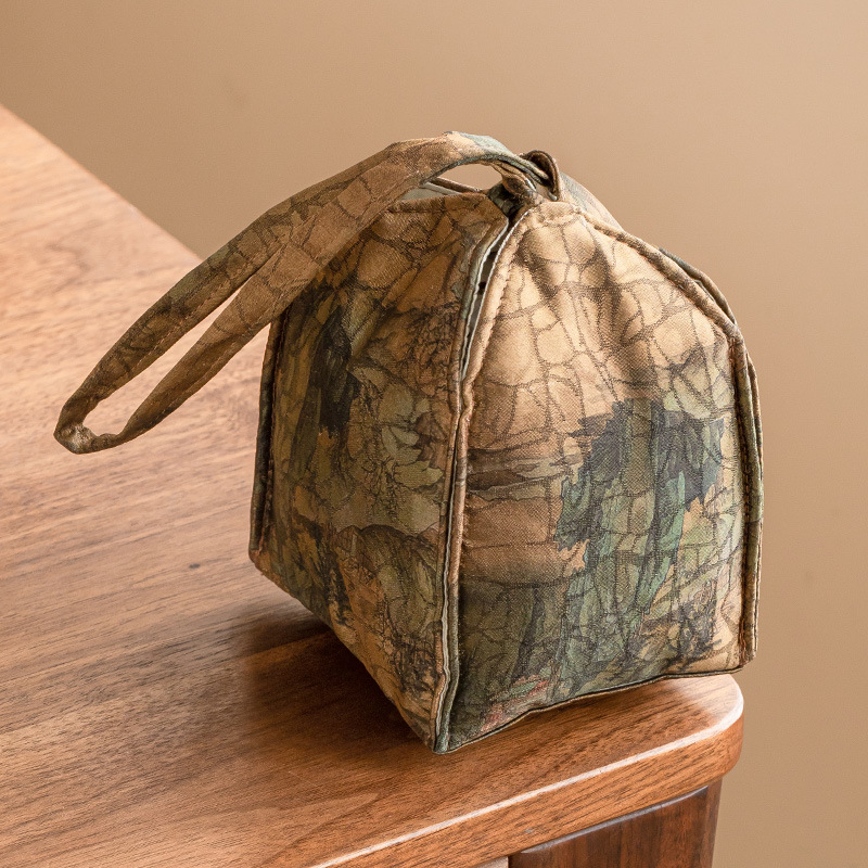 Túi lưu trữ sợi Xiangyun Qianli Jiangshan Kuaike Túi xách ngoài trời Túi đựng trà Trung Quốc Túi du lịch Túi xách tay