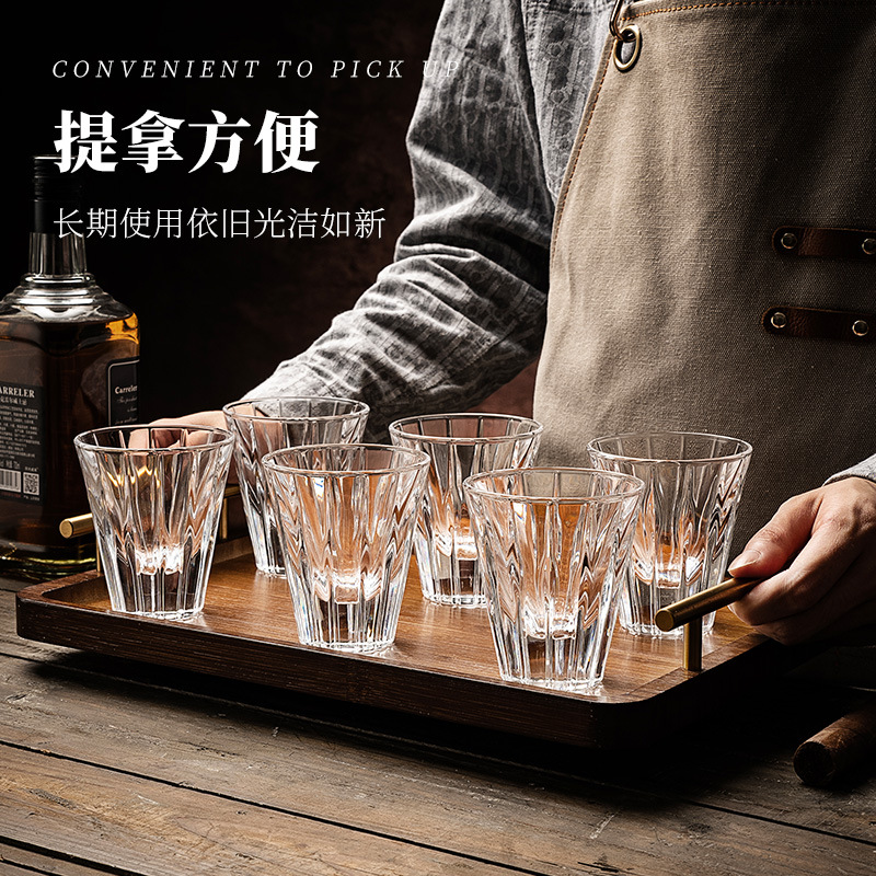 Bán buôn rượu whisky ánh sáng ly rượu thủy tinh pha lê ly rượu ly rượu ktv ly rượu whisky ly bia
