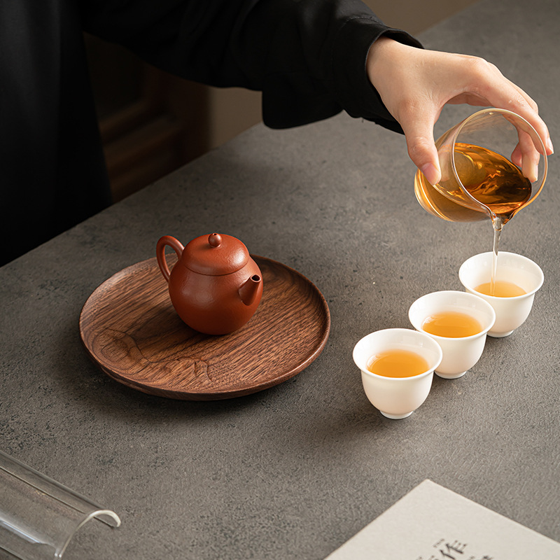 Bàn pha lê khô bằng Gỗ Óc Chó Da'antang Bắc Mỹ Ấm gỗ rắn đựng trà cao cấp khay đựng nước khay đựng nước gia dụng kiểu Nhật