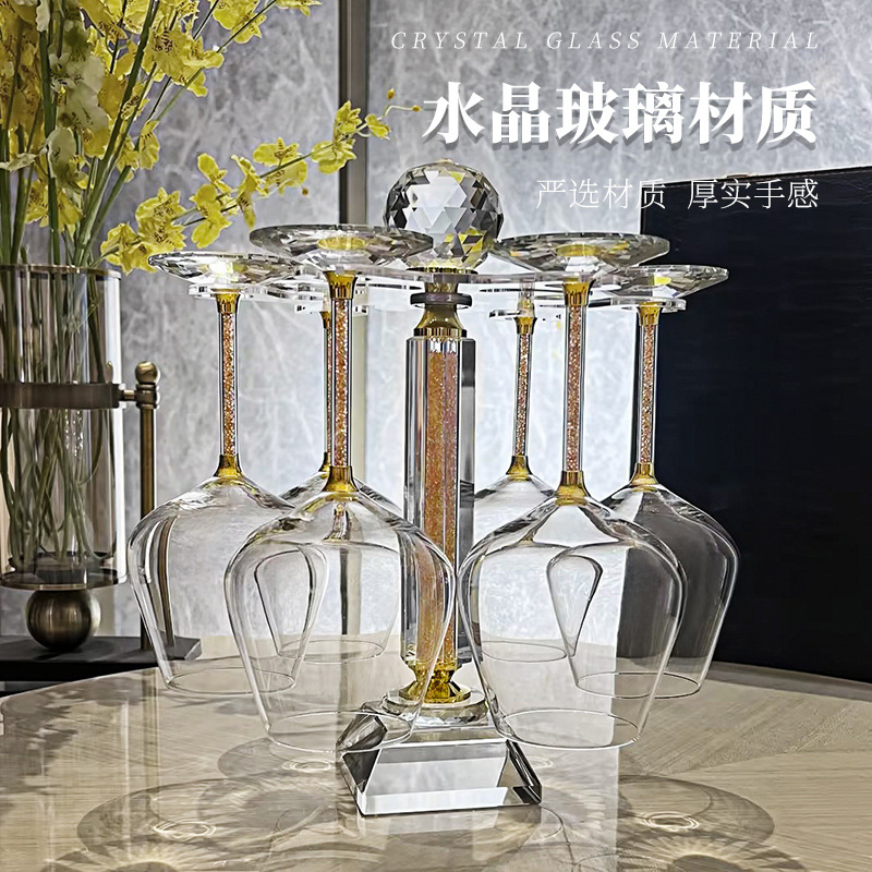 Bộ ly rượu vang đỏ burgundy cao cấp mạ vàng sang trọng, bình rót xoay, bộ ly rượu vang cao cấp dùng tại nhà