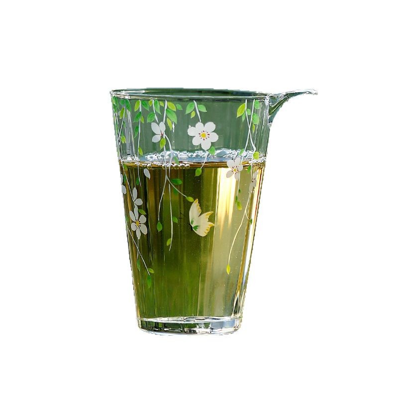 Dày chịu nhiệt thủy tinh trong suốt công bằng cốc trà chia hộ gia đình bộ trà trà biển thậm chí cốc kung fu trà phụ kiện