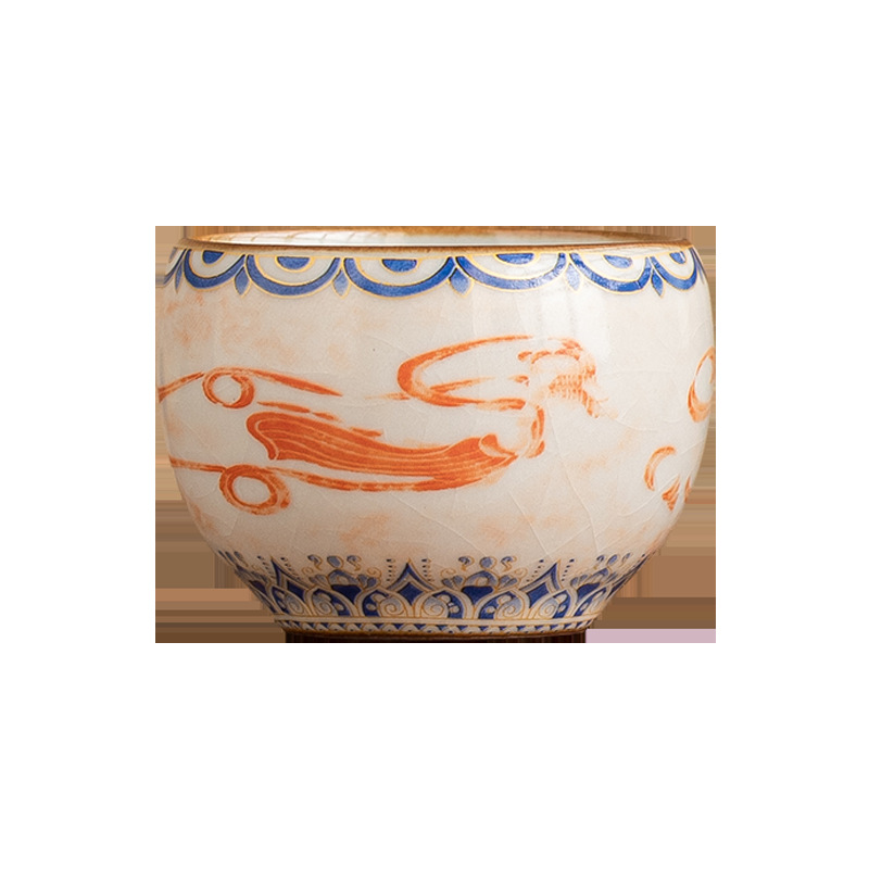 Chén trà nhỏ văn hóa và sáng tạo Đôn Hoàng, cốc khách, cốc uống trà có thể được giữ trong lò Ru, bộ trà Kung Fu Trung Quốc, cốc trà đơn