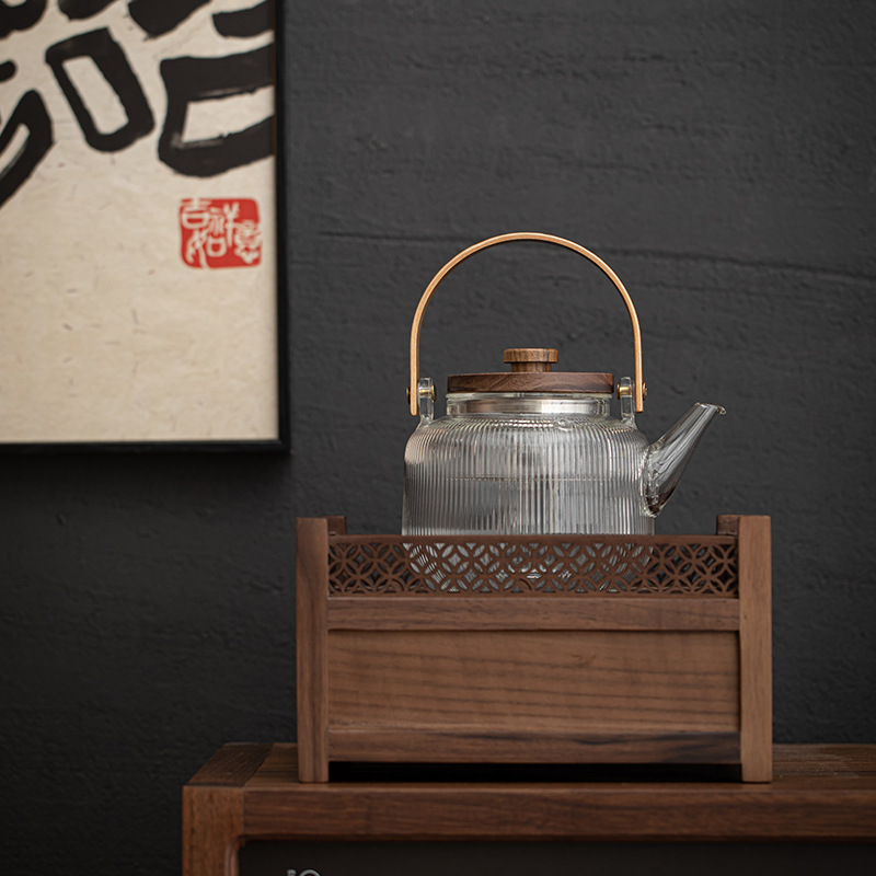 Ấm đun trà Da'antang, dụng cụ pha trà, ấm pha trà thủy tinh dày, bếp pha trà gia dụng, bếp gốm điện, bếp pha trà