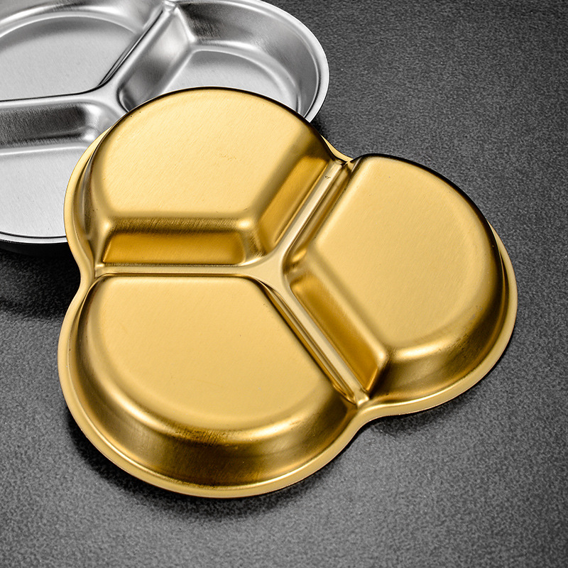 Khay nước chấm inox nhiều ngăn cho quán nướng, chén đựng sốt gia vị kiểu Hàn Quốc PBCP36