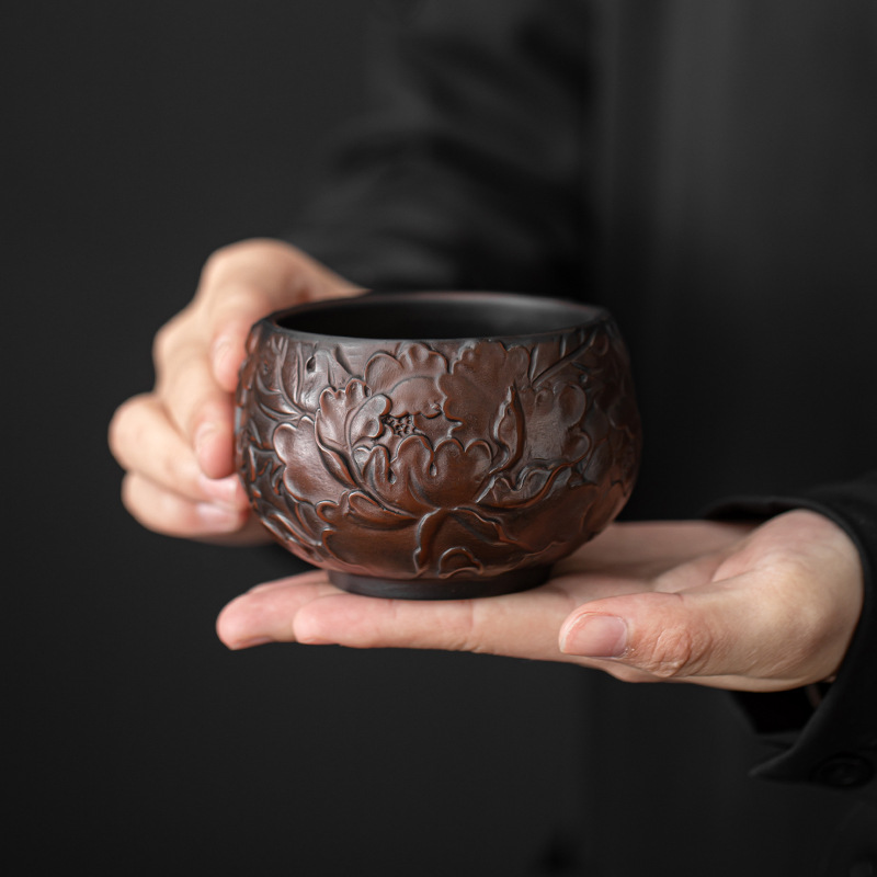 Cốc trà Gốm Tím Thanh Tây cốc chủ nhân cốc Thiền Cốc Gốm sứ thủ công kiểu Trung Quốc cốc trà ngon cốc trà đơn