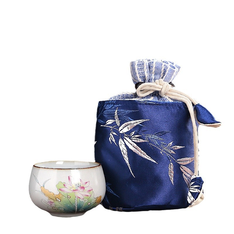 Cốc trà Ruyao cốc chủ nhân cốc đơn bát trà cao cấp cao cấp sản phẩm đặc biệt cá nhân tách trà Kung Fu hồng sen