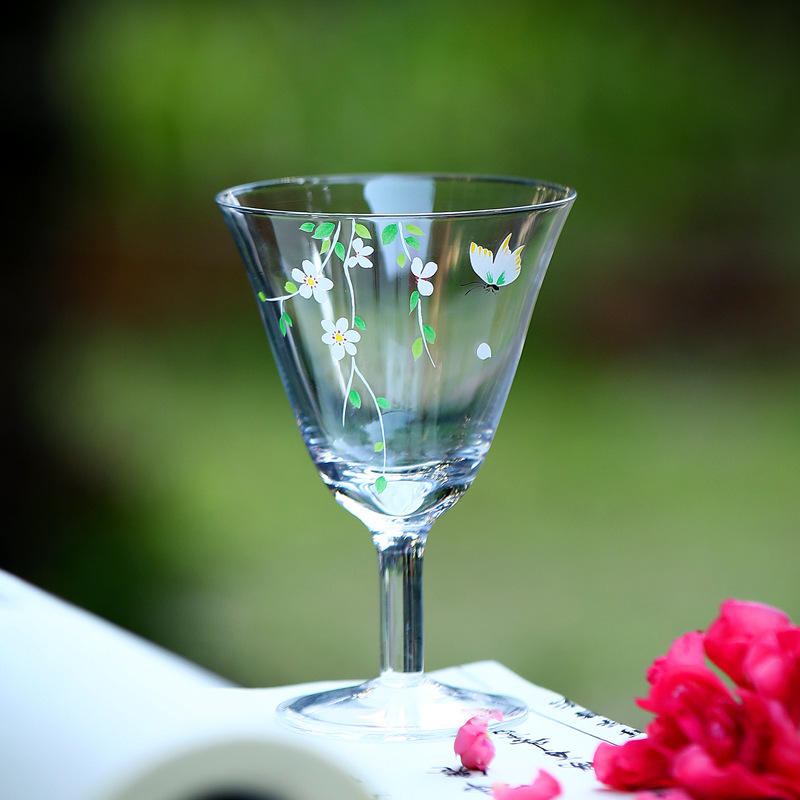 Lễ hội hoa cốc hình nón cốc chủ cốc nếm trà cốc đơn cốc nếm trà xanh cốc thủy tinh chịu nhiệt dày cốc rượu.