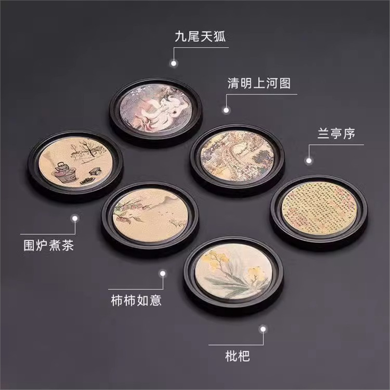 Phụ kiện trà đạo Kung Fu đệm cách nhiệt bộ khay trà bộ đệm cốc thấm nước gỗ điện lưu trữ khay đựng cốc trà bán buôn gia dụng