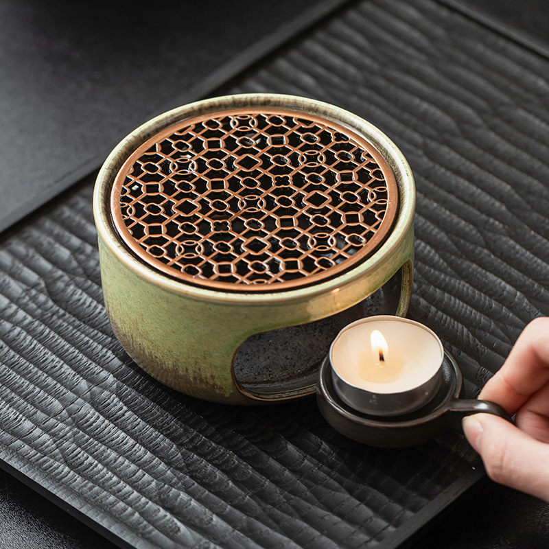 Lò nung gốm sứ ấm trà cổ điển bếp trà nhỏ gia dụng đế trà sưởi ấm cách nhiệt ấm ấm trà bếp xung quanh nấu trà ấm trà