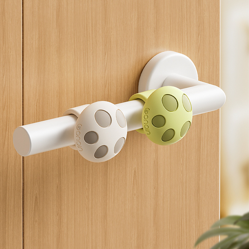 Tay nắm cửa đệm chống va chạm cửa ra vào cửa phòng ngủ phía sau chống va chạm silicone đệm thần thánh cửa chặn cửa bán buôn