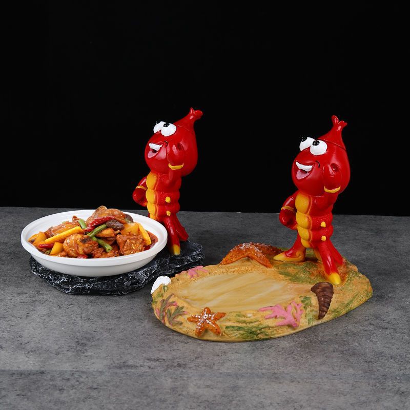 Tok Yin.com nổi tiếng tôm càng hải sản đĩa đá khô sáng tạo cá tính nghệ thuật món ăn đặc biệt bộ đồ ăn khách sạn Sashimi