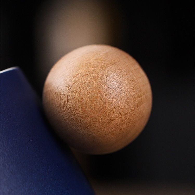 Cốc cà phê gốm màu macaron, cốc nước cá nhân hóa tay cầm bằng gỗ hình cầu, cốc tinh tế, logo in ấn kinh doanh