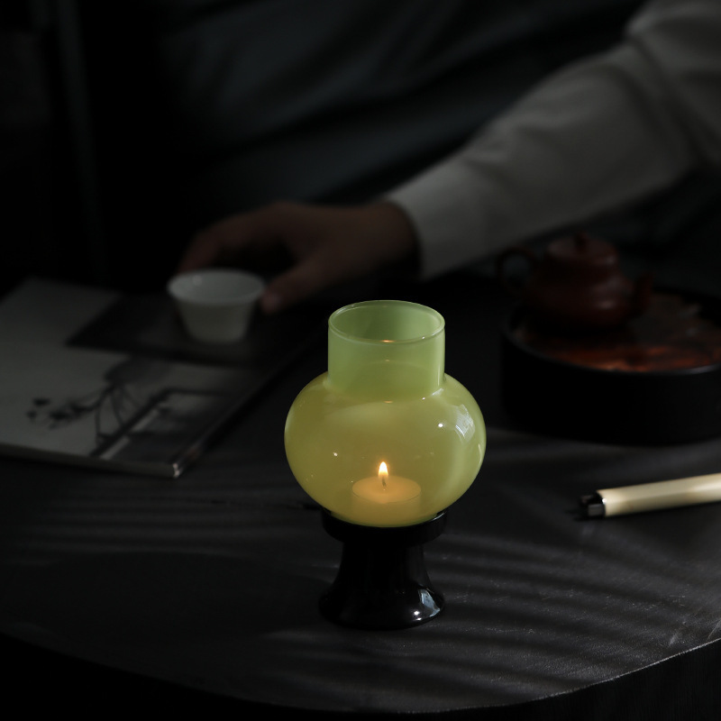 Đồ trang trí chụp đèn cổ thiền kiểu Trung Quốc, đèn xung quanh phòng trà, câu lạc bộ phòng trà phong cách cổ, nến thắp hương gia dụng