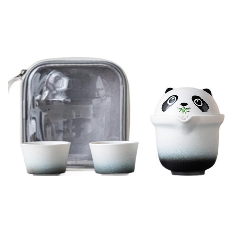 Bộ ấm trà Kung Fu Panda Kuai Ke Du lịch Quốc gia Xu hướng ngoài trời Di động Bán buôn Lobo Kuai Ke Di động
