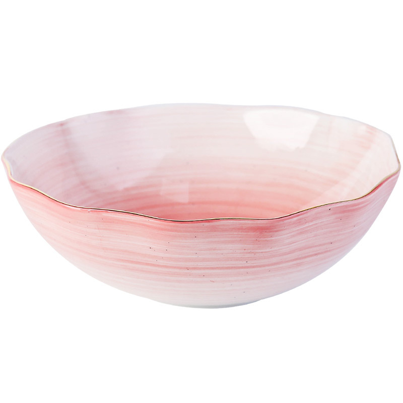 [Giảm giá thông quan đặc biệt] Đĩa bộ đồ ăn bằng gốm, đĩa thức ăn, bát súp lớn gia dụng, bát cơm, bộ bát đĩa giá trị cao