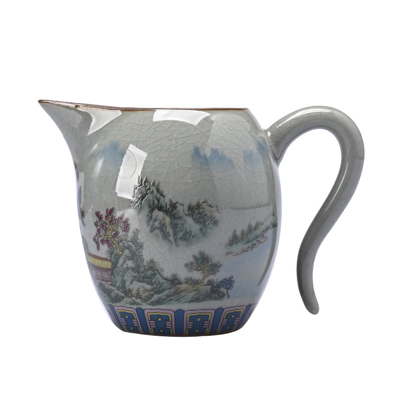 Jingdezhen Gongdao Cốc sứ cao cấp Bộ tách trà Bộ lọc trà mới Bộ trà Kung Fu Trà Biển chống bỏng Bán buôn