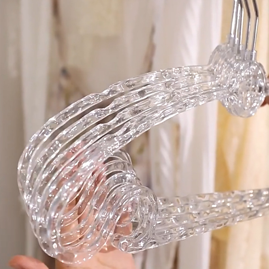 Móc treo hoa văn sông băng, móc treo quần áo chống trượt gia dụng, móc treo quần áo chuyên dụng để phơi quần áo, móc treo hỗ trợ không dấu vết tủ quần áo