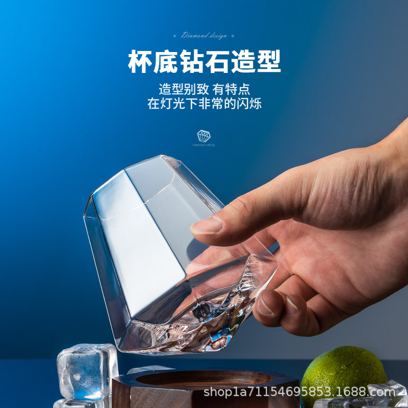 Net nổi tiếng kim cương rượu Whisky ly rượu pha lê ly Tumbler ly rượu kiểu Nhật có giá trị cao Bộ rượu sáng tạo